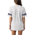 thumbnail image 3 of Unisex Casual Football Jerseys Plain V Neck Short Sleeve Sport Practice Uniforms White XL, 3 of 6