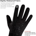 thumbnail image 3 of Guantes de ciclismo, guantes deportivos con pantalla táctil cálidos de invierno, guantes para correr, impermeables y antideslizantes, ideales para ciclismo, motocicleta, esquí, snowboard, correr, senderismo, camping Rojo Verde, 3 of 5