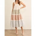 thumbnail image 6 of Yunliwuli Women Sleeveless Nightgowns Summer Patchwork A-Line Night Dress with Pockets Lightweight Sleep Dress Cute Sleepwear, 6 of 10
