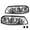 Chrome Clear, variant on Headlights for 2000-2005 Chevy Impala Black W/ Bulbs Assembly Pairs Headlamps
