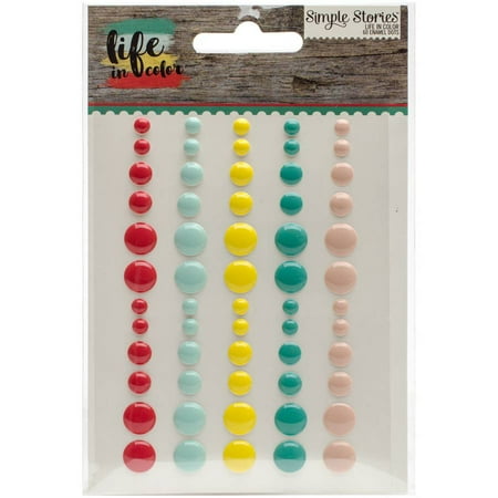 UPC 812247027425 product image for Life In Color Enamel Dots Embellishments, 60pk | upcitemdb.com