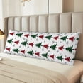 thumbnail image 6 of Lsque Buffalo Plaid Christmas Trees Body Pillow Case Cover,Ultra-Soft Microfiber Bed Pillow Cases 20x54 inches,Elegant Bedding,Breathable Durable Pillow Cover with Envelope Closure, 6 of 8