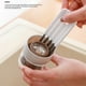 thumbnail image 2 of Cateissary Cepillo de limpieza de tapa de taza, cepillos de ranura flexibles de nailon de plástico, teclado Cranny, sartén para verduras, Suministros de limpieza para el hogar Blanco, 2 of 6