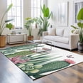 Cactus Area Rugs 3x5ft Butterfly Succulents Summer Tropical Plants ...