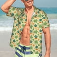 thumbnail image 5 of Lsque Sea Turtle pattern Hawaiian Shirt for Men, Unisex Summer Beach Casual Short Sleeve Button Down Shirts-XX-Large, 5 of 9