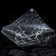thumbnail image 5 of Heavy Duty Waterproof Tarp with Reinforced Edges & Rustproof Grommets - Large UV Resistant Outdoor Cover for Camping, Pool, Boat, Roof, Patio, Snow Emergency Protection, (Black,200x400cm), 5 of 8