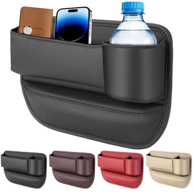 Universal Car Seat Organizer Storage Solution For Passenger Side With Durable Material And Easy Installation Design