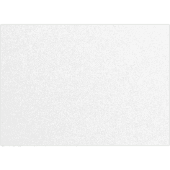 LUXPaper #17 Mini Flat Note Cards, 105lb, Crystal White Metallic, 2 9/16 x 3 9/16, 50 Pack