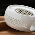 thumbnail image 2 of Round Ceramic Teapot Warmer Warming Holder for Heating Coffee Base Porcelain Heating Holder Milk or Tea, 2 of 9