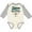Natural and Heather, variant on Inktastic Future Bow Fisher Hunting Fishing Boys Long Sleeve Baby Bodysuit