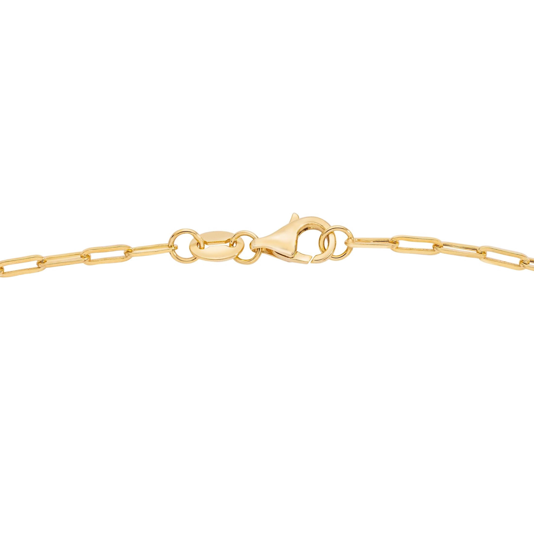 Brilliance Fine Jewelry 10K Yellow Gold 2.0MM Baby Paperclip Chain 18"