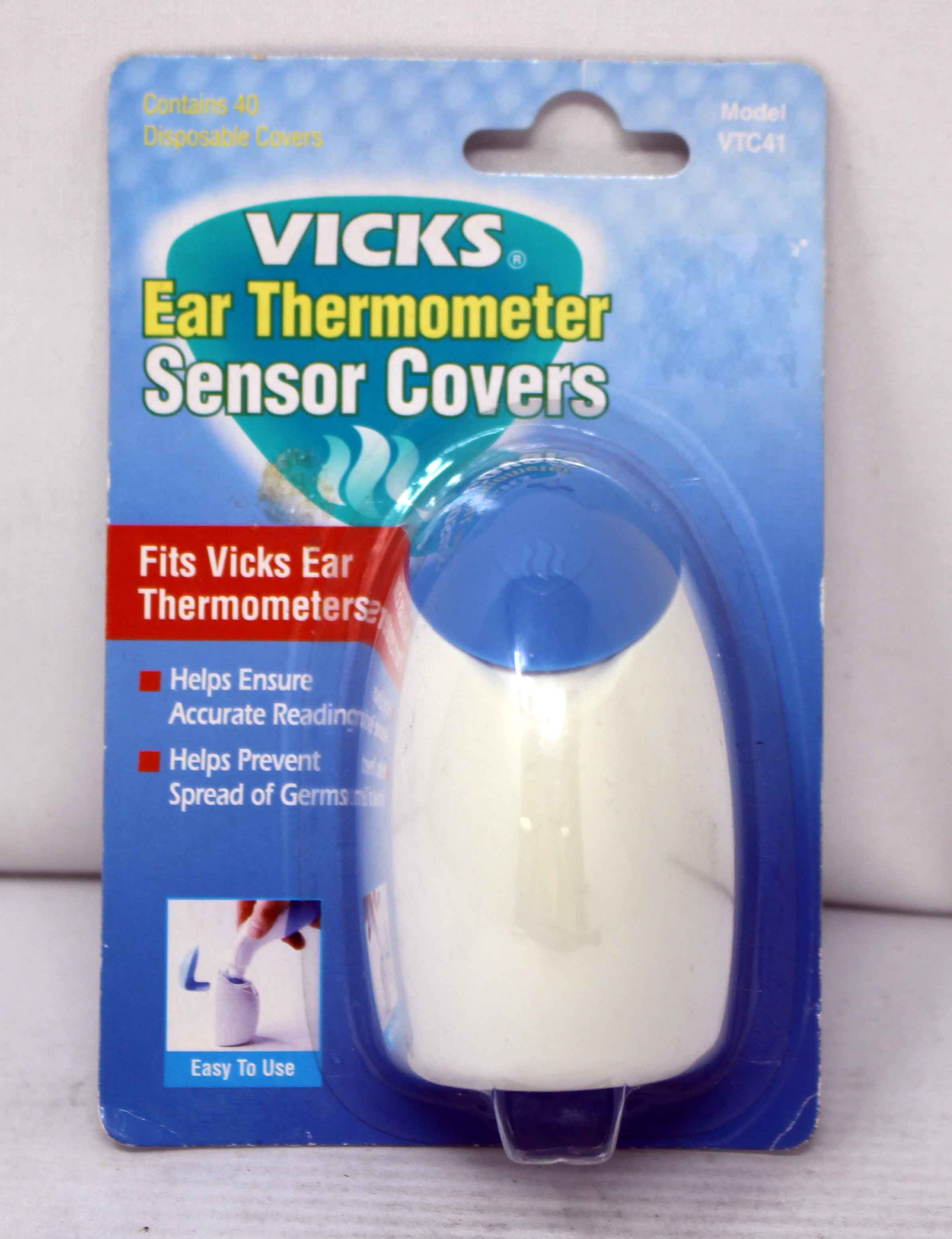 Vicks Ear Thermometer Sensor Covers VTC41 40 Each