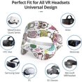 thumbnail image 4 of VR - Funda para máscara de ojos transpirable, diseño de bandas de sudor de tamaño ajustable, acolchado HMD para uso en entrenamientos de realidad virtual, con auriculares de realidad, 4 of 4