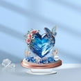 thumbnail image 3 of 2D Heart Decoration for Holiday and Home - Flat Acrylic Design, Romantic Style, Ideal for Valentine's Day or Christmas, Desktop or Wall Display, Adds Warmth to Decor, 3 of 6