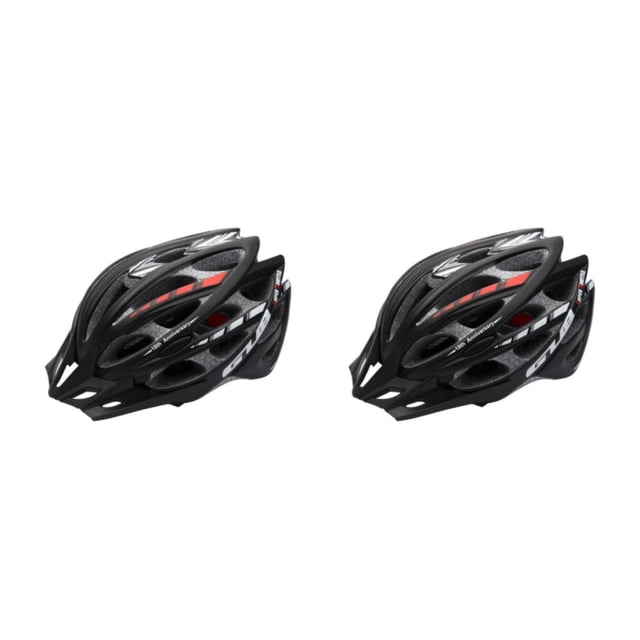 Casco de bicicleta Yuarrent 30 agujeros protección al aire libre negro L 2piezas