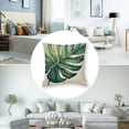 thumbnail image 5 of nygtbtfer Home Decorative Throw Pillow Covers Set of 2 Cushion Case Plant Leaf Pillowcase White, 5 of 7