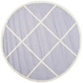 thumbnail image 2 of SAFAVIEH Cambridge Kennedy Geometric Diamonds Wool Area Rug, Lavender/Ivory, 6' x 6' Round, 2 of 6