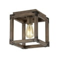 thumbnail image 5 of JONATHAN Y Magnolia 8" Iron Rustic Farmhouse LED Flush Mount, Brown, JYL7473A, 5 of 8