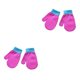 thumbnail image 1 of Mitones para Niños Qarigey Calentador de Dedos Estilo Sencillo Color Naranja Rojo Brillante Rosa Negro Azul Lago Café, 1 of 5