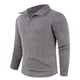 thumbnail image 2 of pstuiky Camisas de manga larga de invierno para hombre, Abrigo informal de manga larga con media cremallera y cuello de solapa para hombre, chaquetas informales, abrigos de polar m, 2 of 9