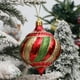thumbnail image 5 of Bola de Navidad de Vidrio Resistente a la Rotura, Adornos de Navidad de Forma Cebolla, Pintados para Árbol de Navidad, Adecuados para Otros Eventos, Set de 6 Piezas, para Decoración de, 5 of 9