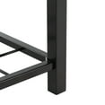 thumbnail image 6 of SAFAVIEH Milligan Open Shelf Bench with Cushion, Grey/Black, 6 of 9