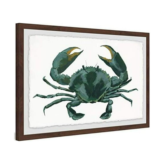 Marmont Hill Green Crab Framed Painting Print