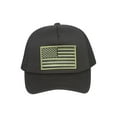thumbnail image 2 of USA Olive Patched Black Twill Mesh Cap, 2 of 5