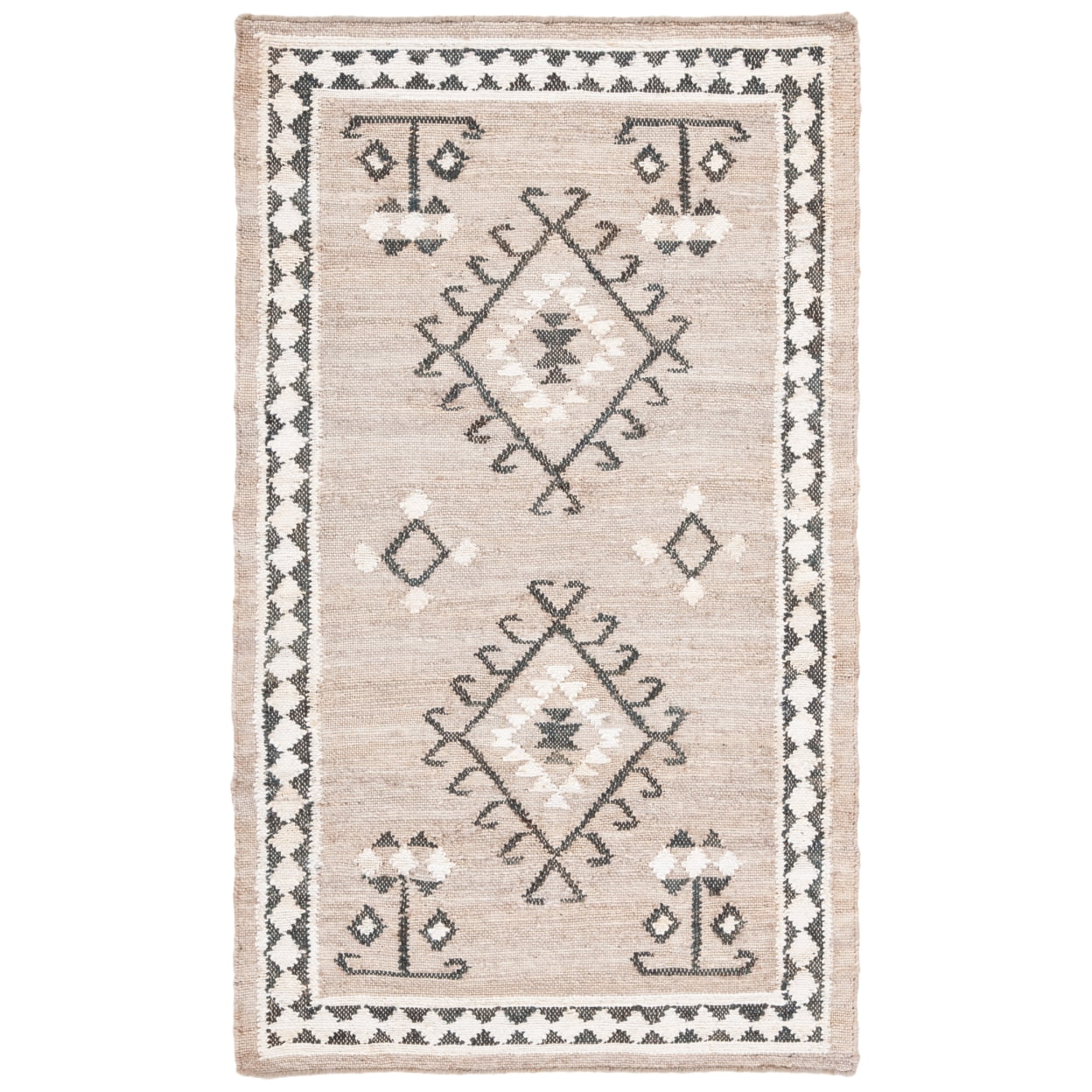 SAFAVIEH Kilim Lisette Tribal Area Rug, Grey/Black, 4' x 6'