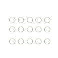 thumbnail image 1 of 200pcs 7x6mm Bag Buckle Stainless Steel Key Chain Rings Jewelry DIY Split Circle, 1 of 5