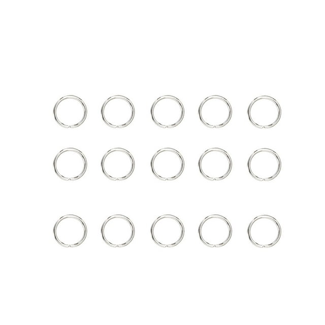 CIMAXIC 200pcs 12x10mm Split Circle Rings Jewelry DIY Accessory Stainless Steel Key Chain Rings,0.39"X0.39"X0.04"