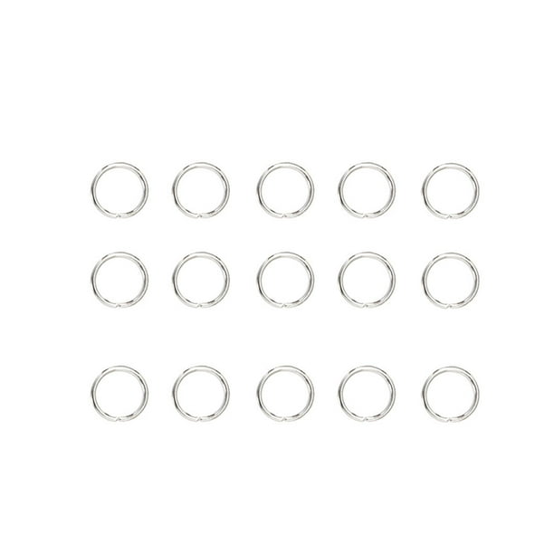 200 unids 12x10mm Bolsa Hebilla de Acero Inoxidable Llavero Anillos Joyería DIY Círculo Dividido