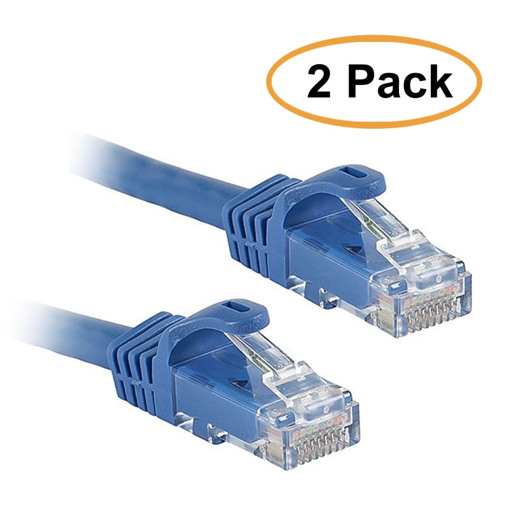CNE490347 C&E 10 Pack Cat5e Ethernet Patch Cable Snagless/Molded Boot 20 Feet Black 