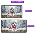 thumbnail image 5 of Playful Dalmatian Welcomes Winter Snowy Day with Cardinal Bird Desk Mat Full Keyboard Mouse Pad Dog Lover Large Mousepad - 2017, 5 of 5