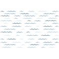 thumbnail image 1 of Pegatinas de pared con olas del océano azul, 100 unidades, calcomanías minimalistas de olas del mar, líneas curvas, vinilo, decoración de bricolaje, arte para dormitorio de niños, guardería, sala de, 1 of 6