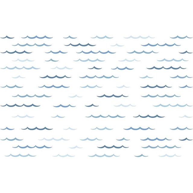 Pegatinas de pared con olas del océano azul, 100 unidades, calcomanías minimalistas de olas del mar, líneas curvas, vinilo, decoración de bricolaje, arte para dormitorio de niños, guardería, sala de