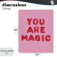 thumbnail image 4 of Stupell Industries Contemporary You Are Magic Red & Pink Canvas Art, 24 x 30, by LISH Creative, 4 of 8