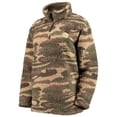 thumbnail image 2 of Women's G-III Sports by Carl Banks Camo Boston Bruins Sherpa Quarter-Zip Jacket, 2 of 4