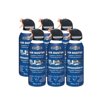 Emzone Compressed Air Duster 284g (10Oz) -6 pack