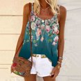 thumbnail image 2 of CYMMPU Clothing for Women Tank Top Printed Spaghetti Strap Loose Camisole Flowy Camis Sleeveless Pleated Tunic Tops Summer Vest Top, 2 of 5