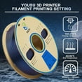 thumbnail image 3 of Graflsoa YOUSU Galaxy Black PLA 3D Printer Filament 1.75mm, High-Temperature Resistant & High Precision, 1kg Spool for FDM Printers (Random Spool Type), 3 of 6