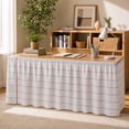 thumbnail image 6 of Desk Skirt Polyester, Cabinet Curtain and Sink Bathroom Skirt for Party Table, 6 of 6
