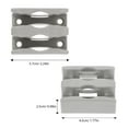thumbnail image 2 of BRIGHTFUFU 2pcs Sliding Door Guide Bottom PP Grey for Home Improvement and Design, 2 of 7