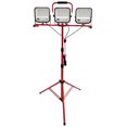 thumbnail image 1 of Graflsoa 225W Portable LED Work Light with 12000LM Brightness, 6500K Color Temperature, IP65 Waterproof, 360° Rotation, 270° Tilt, Extendable Aluminum Stand, 2m Tripod, 5m Power Cord, US Plug (Red), 1 of 5