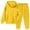 Yellow, variant on Gyujnb Girls Long Sleeve Hooded Pullover and Jogger Pants Outfit Soft Casual Two Piece Comfy Tracksuit for Big Kids Youth Toddler Playwear Loungewear,Size:13-14 Years