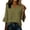 Army Green, variant on Cotton Linen Tops for Women Casual Flared 3/4 Sleeve Shirts Solid Color V Neck Blouse Lightweight Soft Plain Shirt Buisness Work Blouses