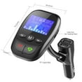 thumbnail image 4 of AGPtek Wireless In-Car Bluetooth FM Transmitter Radio Adapter Car Kit with Display and USB Car Charger, 4 of 7