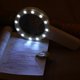 thumbnail image 3 of Lupa con 12 luces LED, lupa de lectura con doble lente de vidrio de 30x y luz de mano, 3 of 5
