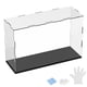 thumbnail image 1 of Caja de exhibición de acrílico de 1 paquete, 11.8x3.9x7.9 pulgadas/30x10x20cm Caja de exhibición clara de acrílico con base de madera negra [Negro, Transparente], 1 of 6
