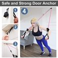 thumbnail image 5 of Juego de bandas de resistencia para ejercicio para mujeres, bandas de entrenamiento para gimnasio en casa, 11 piezas con tubos para ejercicios, manijas de espuma, correas para los tobillos, ancla, 5 of 5